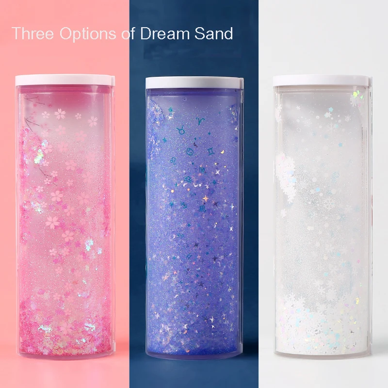 Transparent liquid pencil case quicksand star / cherry blossom / elk beginner multi-function plastic pen box art supplies
Transparent liquid pencil case quicksand star / cherry blossom / elk beginner multi-function plastic pen box art supplies