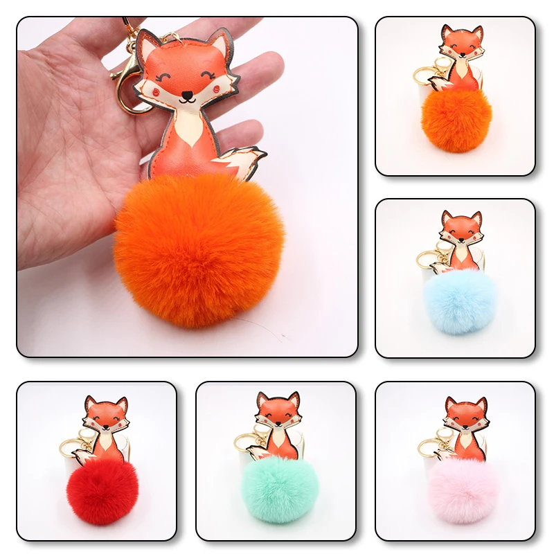 Cute Fox Fur Ball Keychain Soft Faux Rabbit Fur Ball Car Keyring Fluffy Pompom Faux Rabbit Fur Ball Bag Car Key Charms Accessory
Cute Fox Fur Ball Keychain Soft Faux Rabbit Fur Ball Car Keyring Fluffy Pompom Faux Rabbit Fur Ball Bag Car Key Charms Accessory