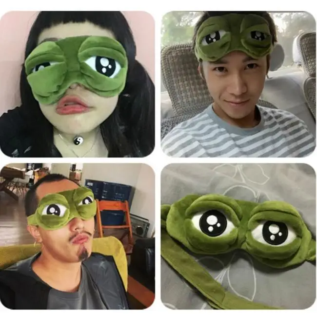 Fashion Adult Fun Novely Eye Patch Kawaii Travel Eye Mask 3D Sad Frog Padded Shade Cover Sleeping Closed/Open Eye Funny Mask Kid
Fashion Adult Fun Novely Eye Patch Kawaii Travel Eye Mask 3D Sad Frog Padded Shade Cover Sleeping Closed/Open Eye Funny Mask Kid