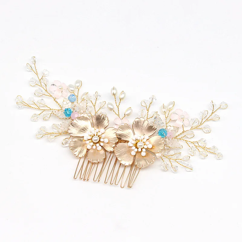 Jewelry Headpiece Hair Combs Tiara Crystal Floral Hair Comb for Wedding Brides Handmade 2021
Jewelry Headpiece Hair Combs Tiara Crystal Floral Hair Comb for Wedding Brides Handmade 2021