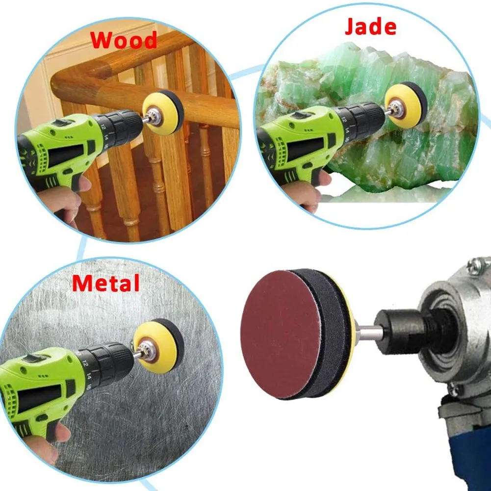40-120 Grit Sanding Discs 50mm 80x Abrasive Pad Fine Grinding Hook & Loop