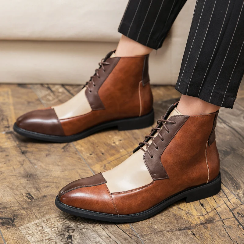Men Shoe Ankle Boots Casual Leather Shoes Autumn Breathable Pointed Toe Business Flats Men Boat Social Shoe Male chaussure homme
Men Shoe Ankle Boots Casual Leather Shoes Autumn Breathable Pointed Toe Business Flats Men Boat Social Shoe Male chaussure homme