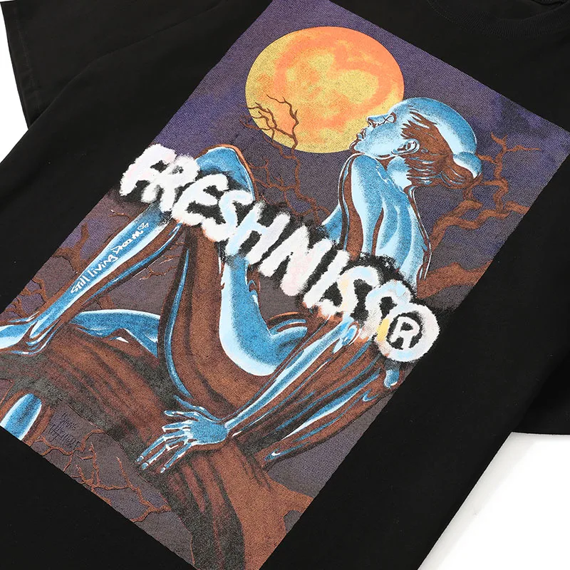 Summer Men Oversize Short Sleeve Tshirts Hip Hop Painting Letter Print T Shirt Streetwear Harajuku Casual Cotton Loose Tops Tees
Summer Men Oversize Short Sleeve Tshirts Hip Hop Painting Letter Print T Shirt Streetwear Harajuku Casual Cotton Loose Tops Tees