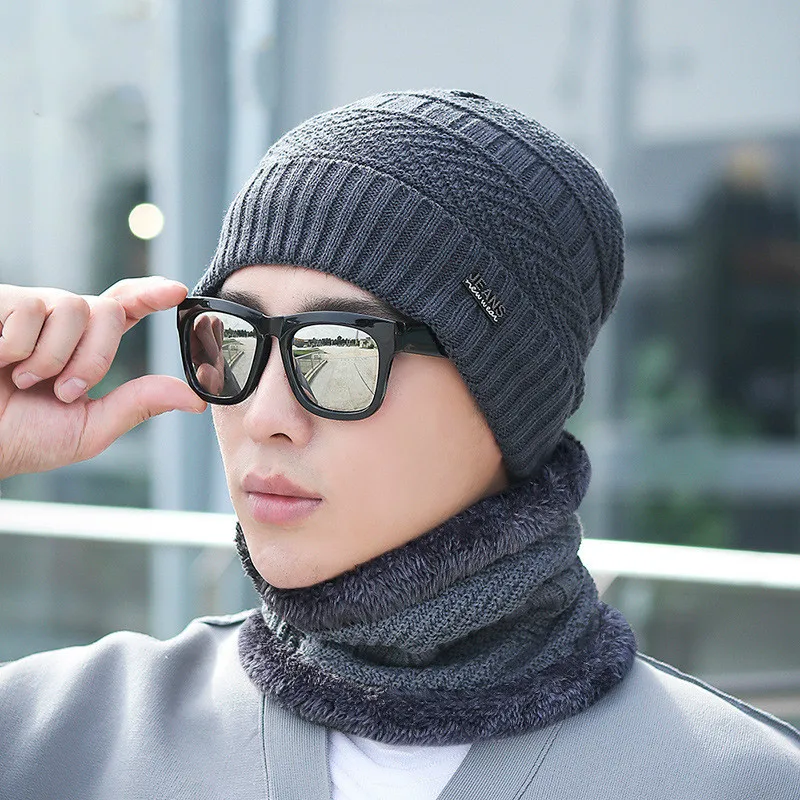 men's winter Hat woolen hat thick tide Knitted hat beanie hood plus velvet warm hat cold wind hat Hat and sca
men's winter Hat woolen hat thick tide Knitted hat beanie hood plus velvet warm hat cold wind hat Hat and sca