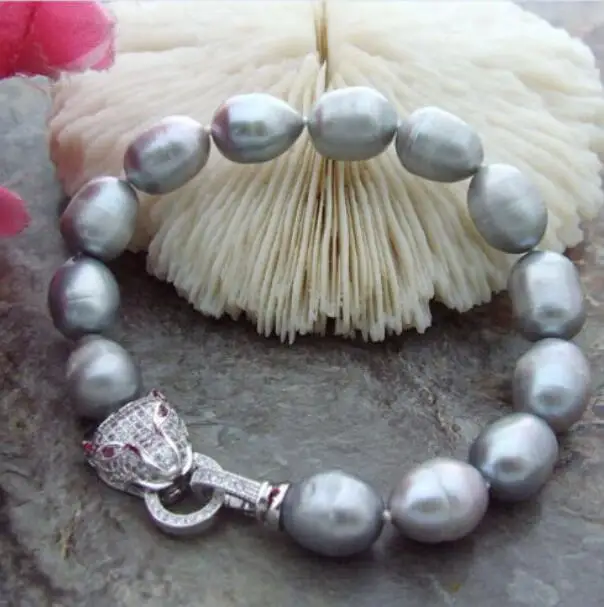 Jewelry Pearl Bracelet natura 10-11mm south sea grey baroque pearl bracelet 7.5-8 inch Free Shipping
Jewelry Pearl Bracelet natura 10-11mm south sea grey baroque pearl bracelet 7.5-8 inch Free Shipping