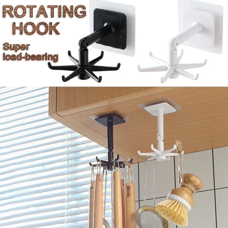 Plastic Perforated Free Hook Creative Hook Kitchen Rotating Rack Wall Hanging Storage Finishing Hook
Plastic Perforated Free Hook Creative Hook Kitchen Rotating Rack Wall Hanging Storage Finishing Hook
