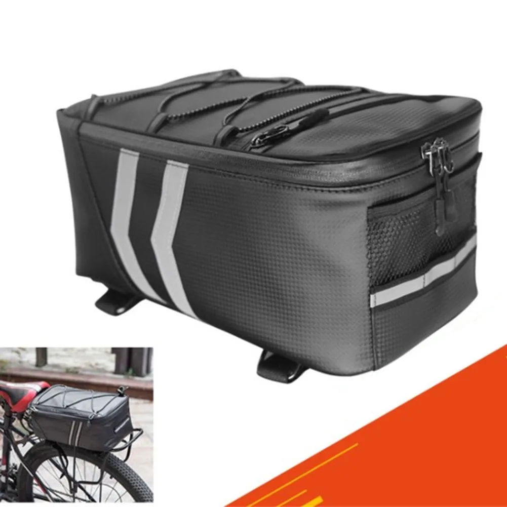 9L Large Capacity Bicycle Bag Waterproof Bike Cycles Rear Rack Trunk Bag Pannier Made Of Water-repellent PU
9L Large Capacity Bicycle Bag Waterproof Bike Cycles Rear Rack Trunk Bag Pannier Made Of Water-repellent PU