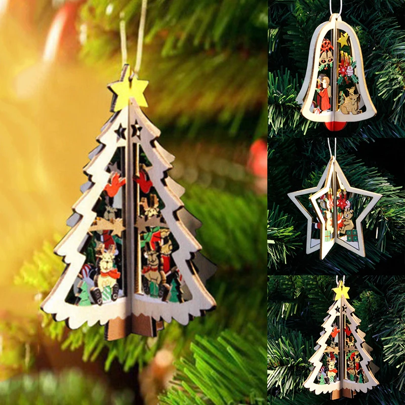 Christmas Tree Ornaments Xmas Tree Home Party Decor 3D Snowflake Pendants Festival Wooden Pendant New Year Hanging Decoration
Christmas Tree Ornaments Xmas Tree Home Party Decor 3D Snowflake Pendants Festival Wooden Pendant New Year Hanging Decoration