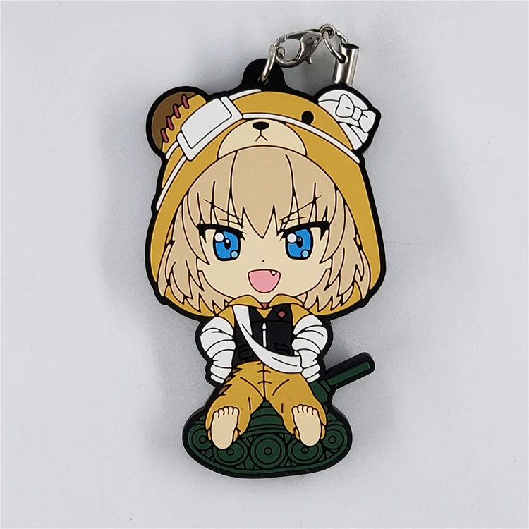 Девушки и PANZER Keychian Nishizumi Miho saori takebe yukari akiyama Reizei Mako резиновый ремень | Украшения