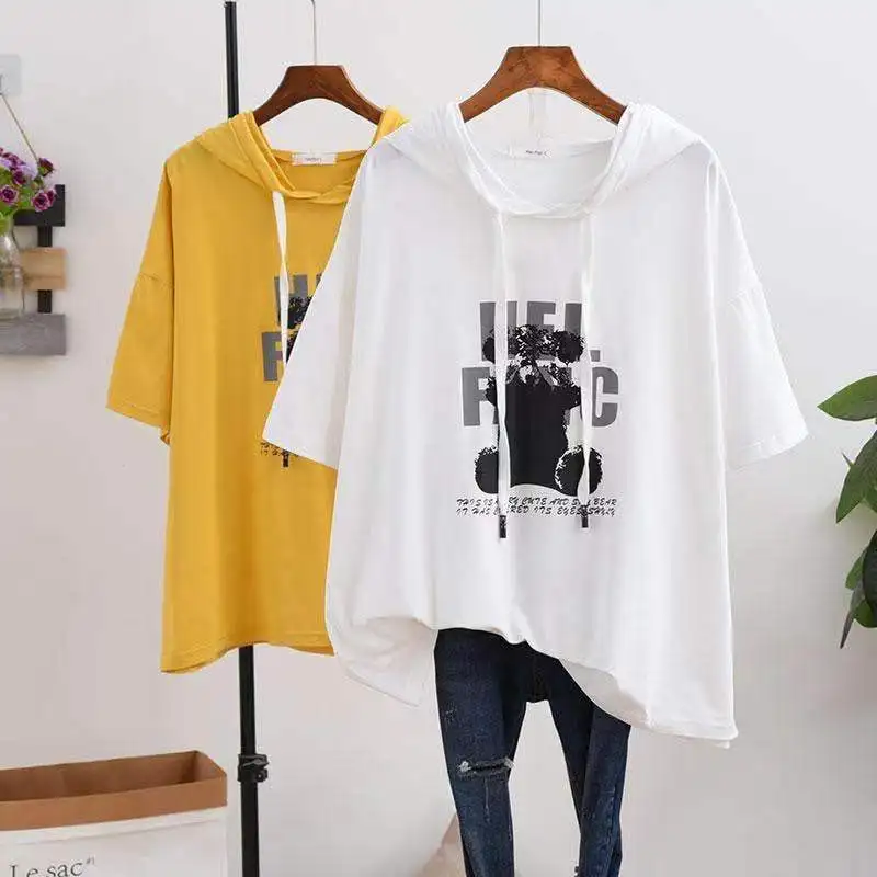 Plus Size Summer Short New Women Summer Mid-Length Long Loose Elastic Comfort T Shirt Lady Tops 2021 With Sleeve Female Clothes
Plus Size Summer Short New Women Summer Mid-Length Long Loose Elastic Comfort T Shirt Lady Tops 2021 With Sleeve Female Clothes