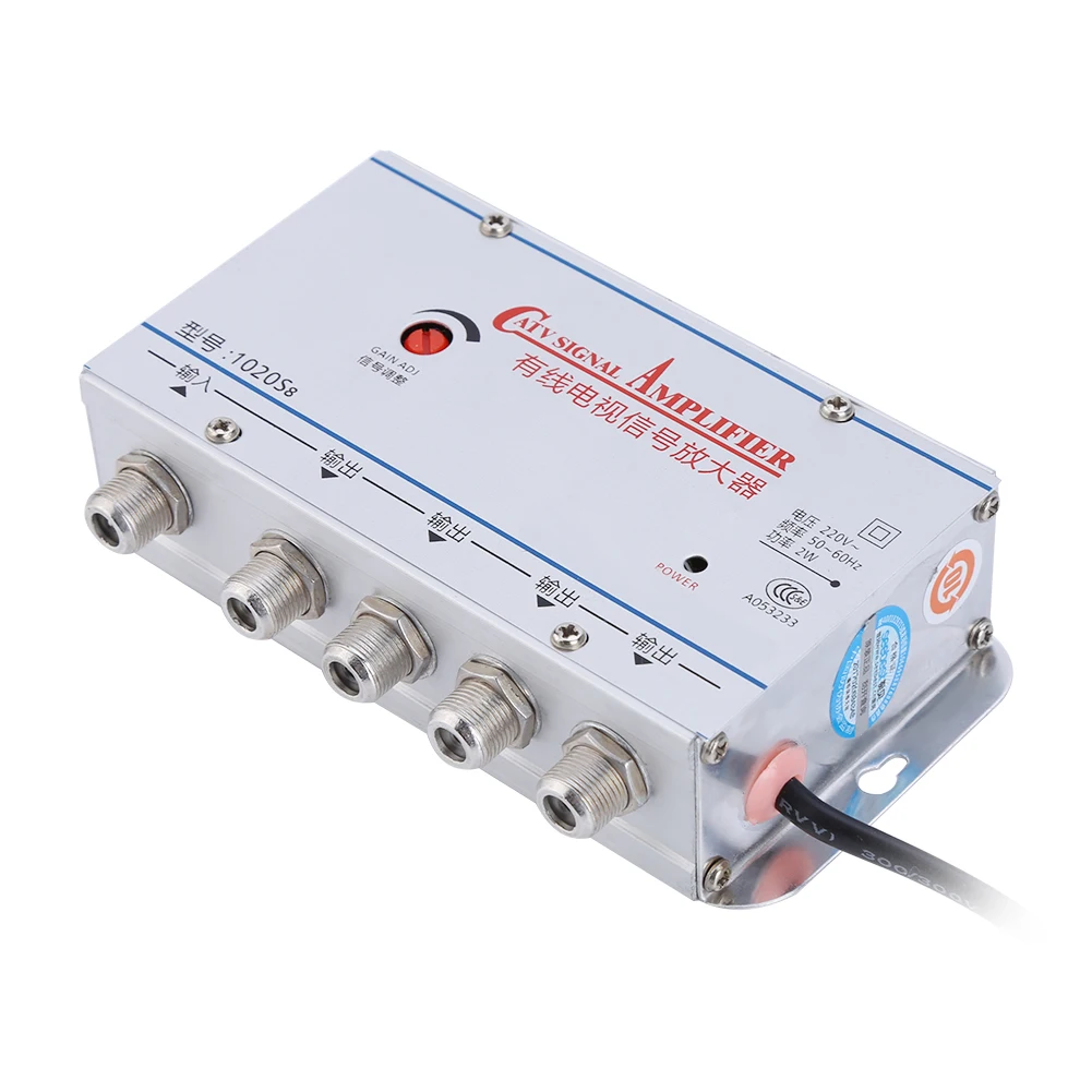 Standard AC 220V 4-Way CATV Signal Amplifier Video Splitter AdapterSignal Amplifier
Standard AC 220V 4-Way CATV Signal Amplifier Video Splitter AdapterSignal Amplifier