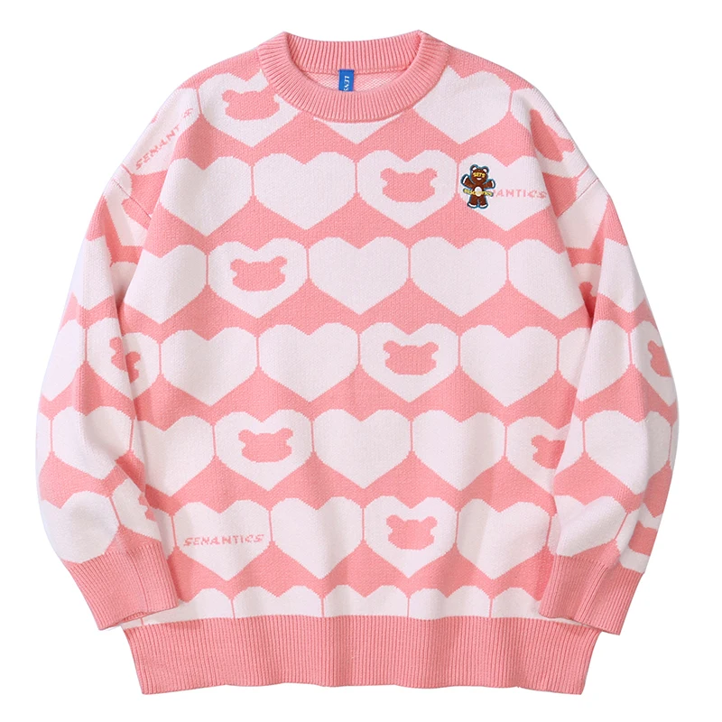 Мужской трикотажный джемпер в стиле хип-хоп, свитеры с принтом медведя и сердца, уличная одежда в стиле Харадзюку, осень 2021, хипстерские повс...
Мужской трикотажный джемпер в стиле хип-хоп, свитеры с принтом медведя и сердца, уличная одежда в стиле Харадзюку, осень 2021, хипстерские повс...