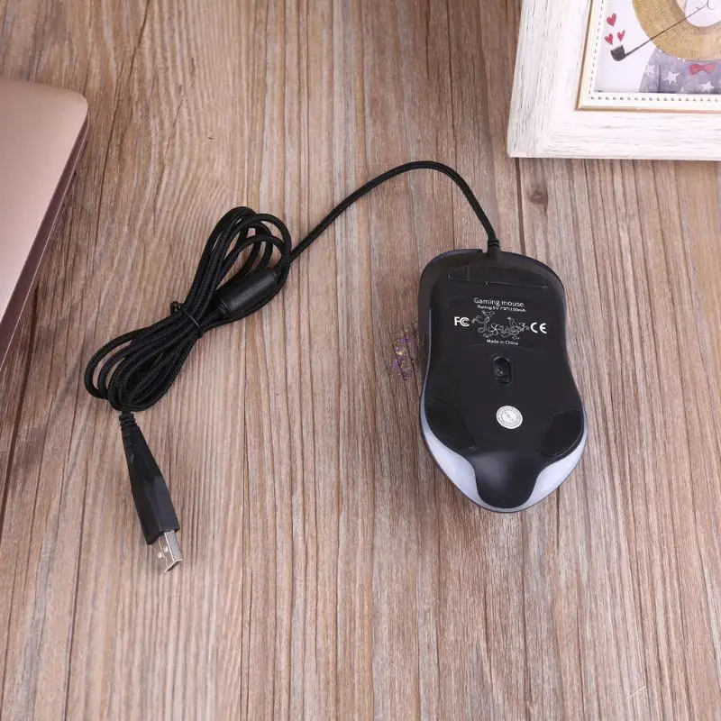 LED Light Optical Game Mice Ergonomic 3200 DPI 6 Buttons USB Wired Mouse for PC Notebook Desktop Computer Laptop
LED Light Optical Game Mice Ergonomic 3200 DPI 6 Buttons USB Wired Mouse for PC Notebook Desktop Computer Laptop