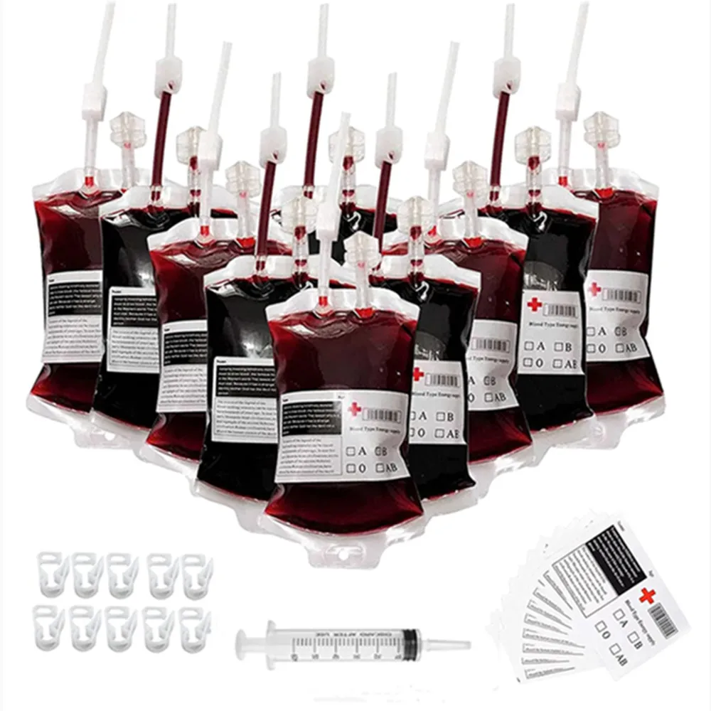 10pcs 400ml Halloween Drink Blood Bag Reusable Transparent Blood Bag Food Grade Pvc Drink Bag Halloween Party Props
10pcs 400ml Halloween Drink Blood Bag Reusable Transparent Blood Bag Food Grade Pvc Drink Bag Halloween Party Props