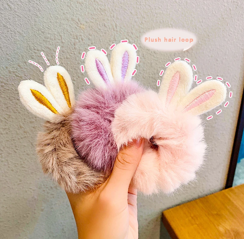 Girl Hair Rope Colorful Furry Hair Bands Lovely Hair Band Head Rubber Bands Rabbit Ear Headress For Kids Children Hair Accessory
Girl Hair Rope Colorful Furry Hair Bands Lovely Hair Band Head Rubber Bands Rabbit Ear Headress For Kids Children Hair Accessory