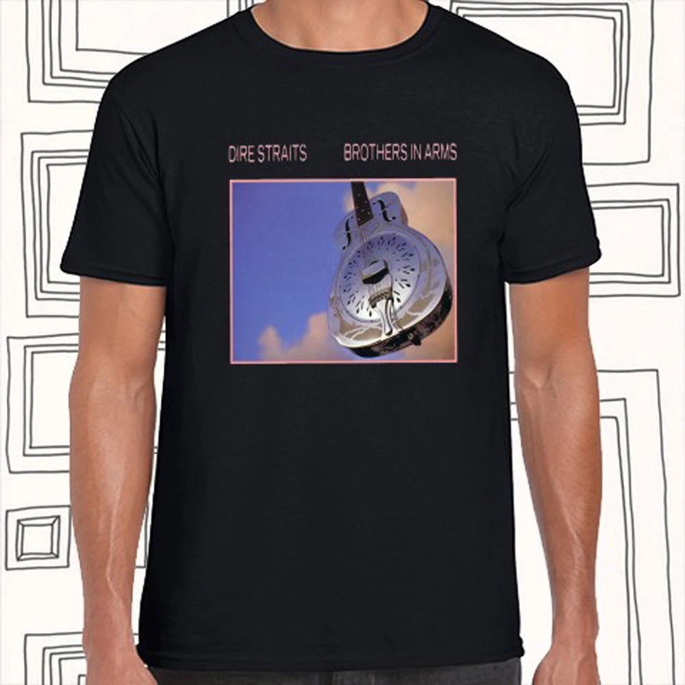 Dire Straits Brothers In Arms Album Men'S Black T-Shirt Size S M L Xl Xxl Xxxl Newest Fashion Tee Shirt
Dire Straits Brothers In Arms Album Men'S Black T-Shirt Size S M L Xl Xxl Xxxl Newest Fashion Tee Shirt