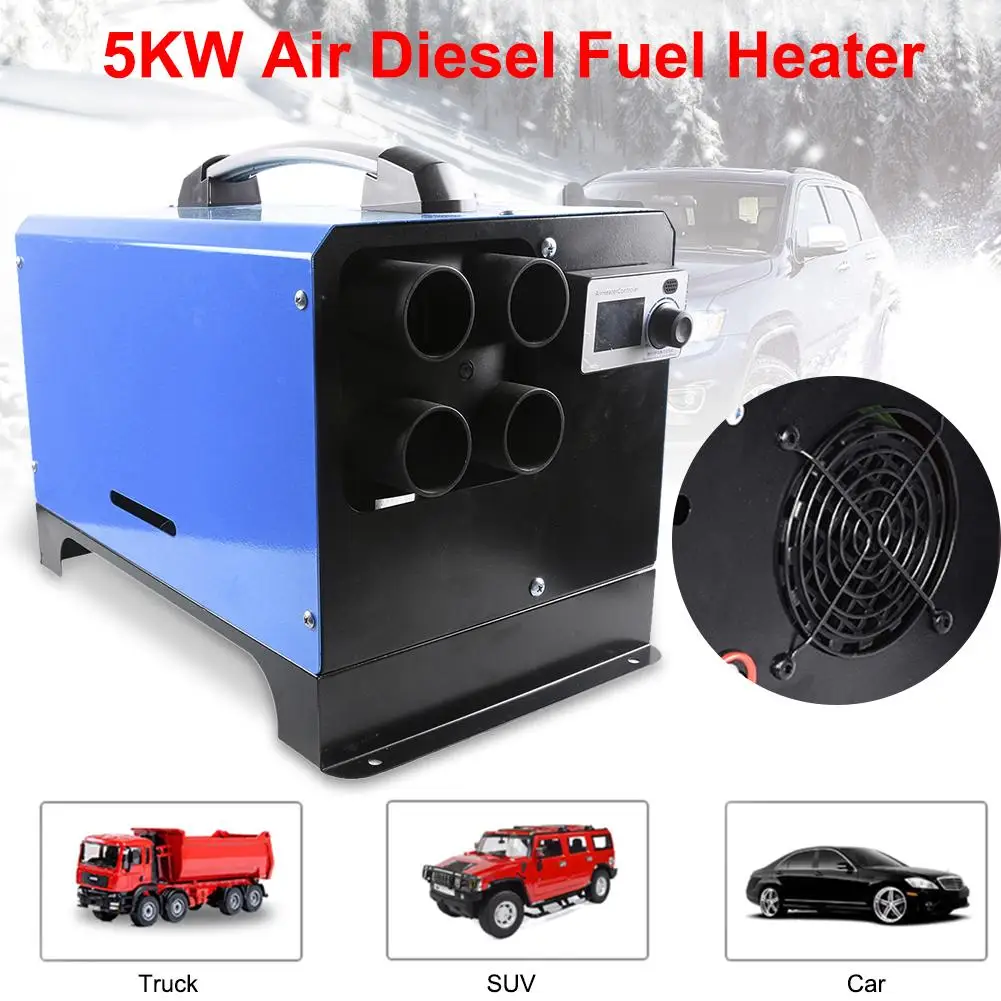 New Metal And Plastic Parking Air Fuel Heating Machine 5KW 12V/24V Four Holes Car Diesels Air Heater For Car Trucks Buses Boats
New Metal And Plastic Parking Air Fuel Heating Machine 5KW 12V/24V Four Holes Car Diesels Air Heater For Car Trucks Buses Boats