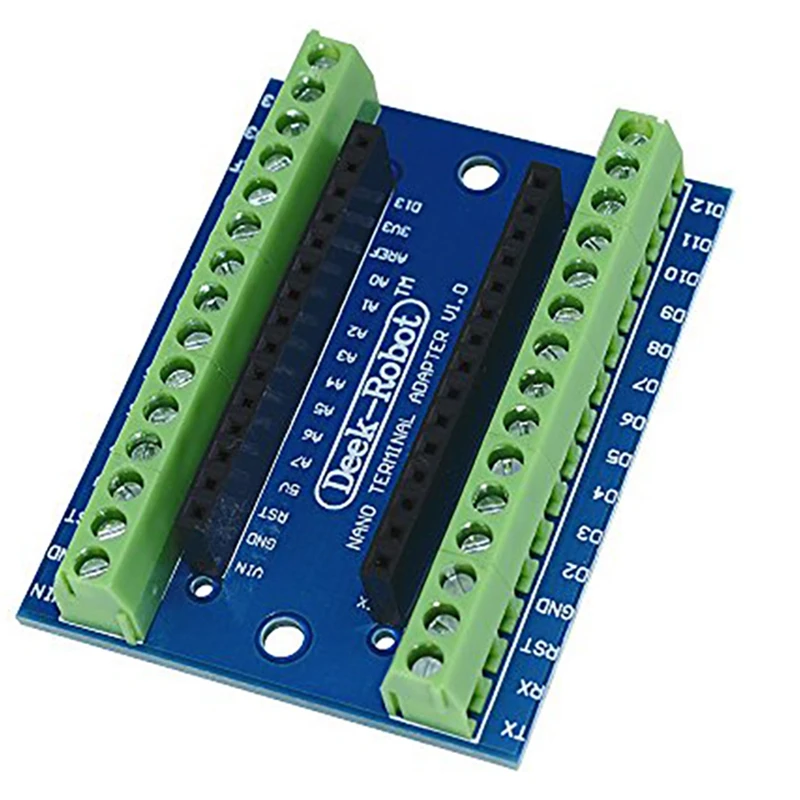 Shield Expansion Board,5Pcs Nan0 Screw Terminal Adapter Shield Expansion Board for Nan0 V3.0 AVR ATMEGA328P-AU Module
Shield Expansion Board,5Pcs Nan0 Screw Terminal Adapter Shield Expansion Board for Nan0 V3.0 AVR ATMEGA328P-AU Module