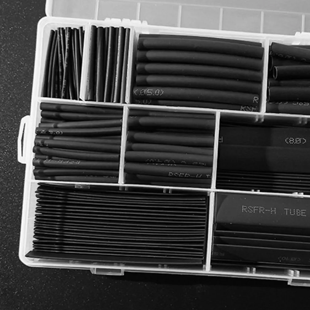 385Pcs/box Polyolefin Shrinking Assorted Insulated Sleeving Tubing Set Heat Shrinkable Tube Wrap Wire Heat Shrink Tubing
385Pcs/box Polyolefin Shrinking Assorted Insulated Sleeving Tubing Set Heat Shrinkable Tube Wrap Wire Heat Shrink Tubing