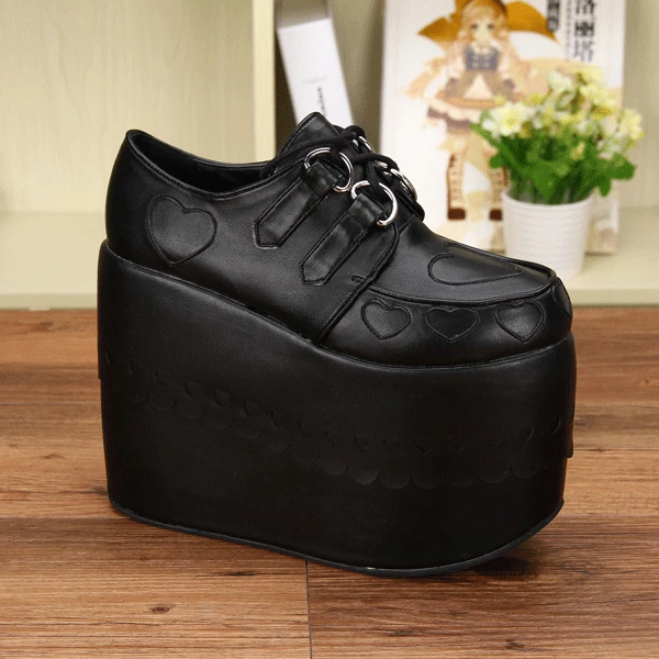 Maid Dress Lolita Anime Platform Women's Single Shoes Spring Autumn Kawaii Girls Chunky Shoes Heart-shaped Handmade Female Shoes 
Maid Dress Lolita Anime Platform Women's Single Shoes Spring Autumn Kawaii Girls Chunky Shoes Heart-shaped Handmade Female Shoes