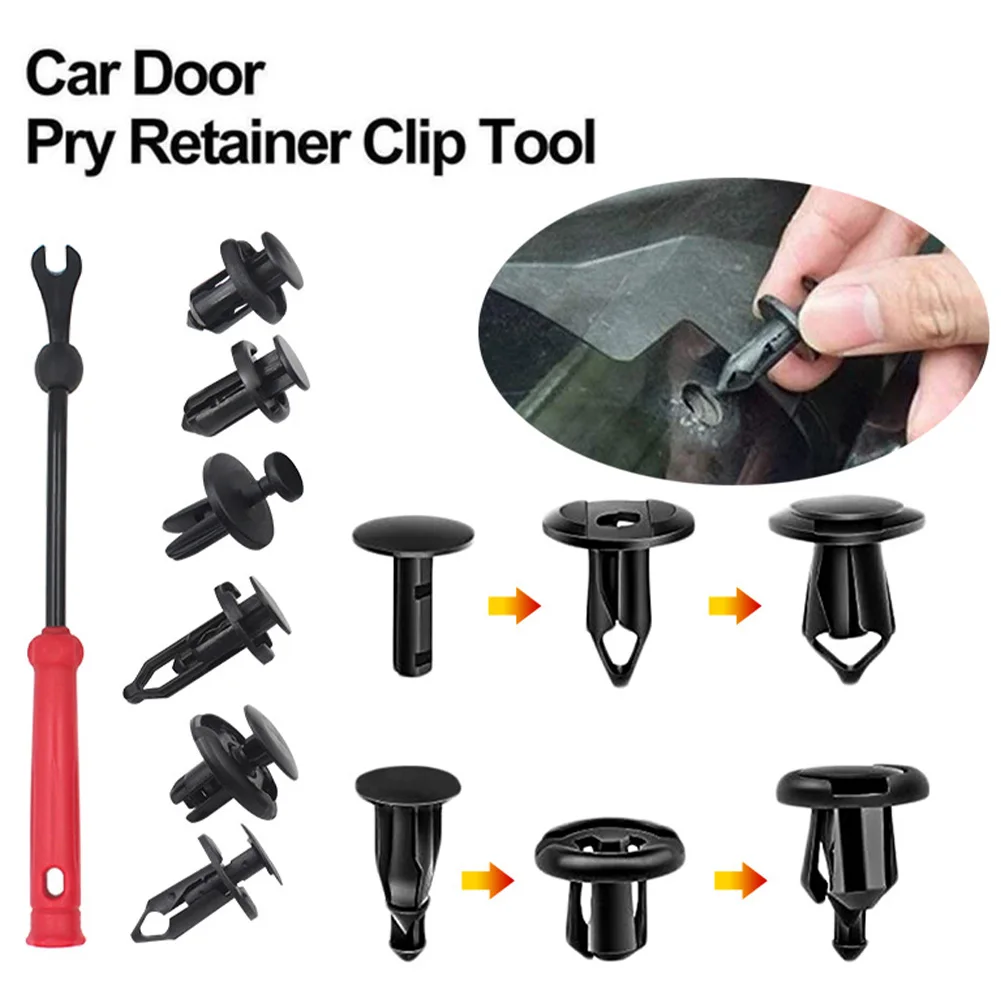 120Pcs Mixed Auto Car Fastener Car Bumper Retainer Clips Plastic Push Pin Rivet Door Clip Panel Replacement Kit with 1 Remover
120Pcs Mixed Auto Car Fastener Car Bumper Retainer Clips Plastic Push Pin Rivet Door Clip Panel Replacement Kit with 1 Remover
