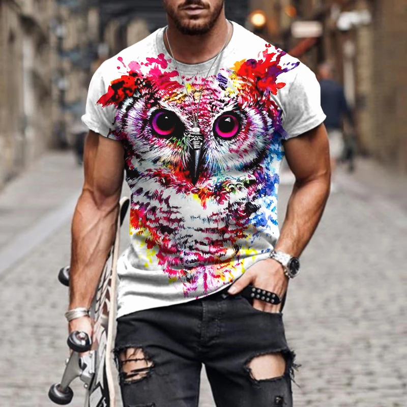 3D Animal Pattern Men's Short Sleeve T-shirt Oversized Casual Round Neck Clothing Fashion Comfortable Sweatshirt Sportswear
3D Animal Pattern Men's Short Sleeve T-shirt Oversized Casual Round Neck Clothing Fashion Comfortable Sweatshirt Sportswear