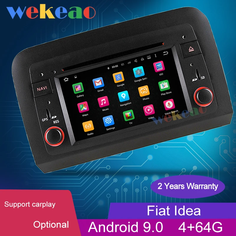 Wekeao 7" 2 Din Android 9.0 Car Radio Automotivo For Fiat chroma Idea Panda Car Multimedia Player 4G Stereo Auto GPS 2003-2011 
Wekeao 7" 2 Din Android 9.0 Car Radio Automotivo For Fiat chroma Idea Panda Car Multimedia Player 4G Stereo Auto GPS 2003-2011