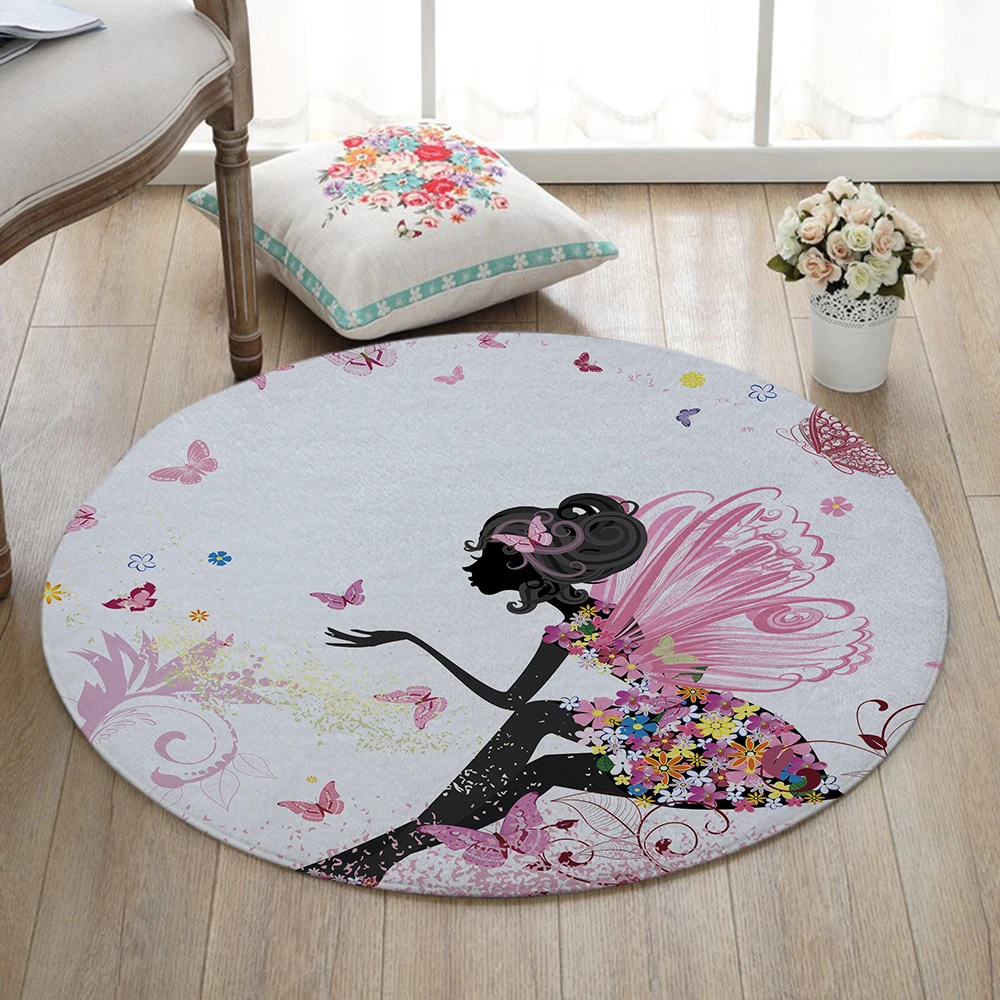 Cartoon Series Fairy Printed Children Carpets Baby Crawling Anti Slip Round Area Rugs For Living Room Bath Mat
Cartoon Series Fairy Printed Children Carpets Baby Crawling Anti Slip Round Area Rugs For Living Room Bath Mat