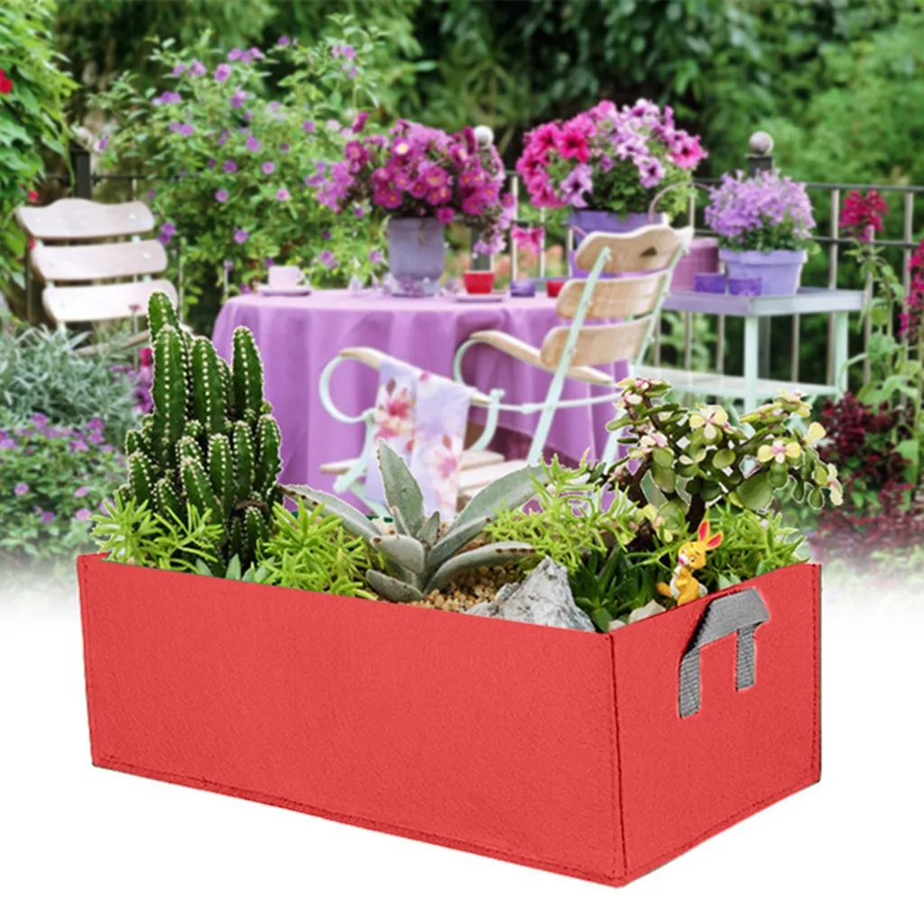 4PC Planting Container Grow Bag Vegetable Nursery Fabric Raised Garden Bed Rectangle Breathable Plant Container Growth Bag
4PC Planting Container Grow Bag Vegetable Nursery Fabric Raised Garden Bed Rectangle Breathable Plant Container Growth Bag