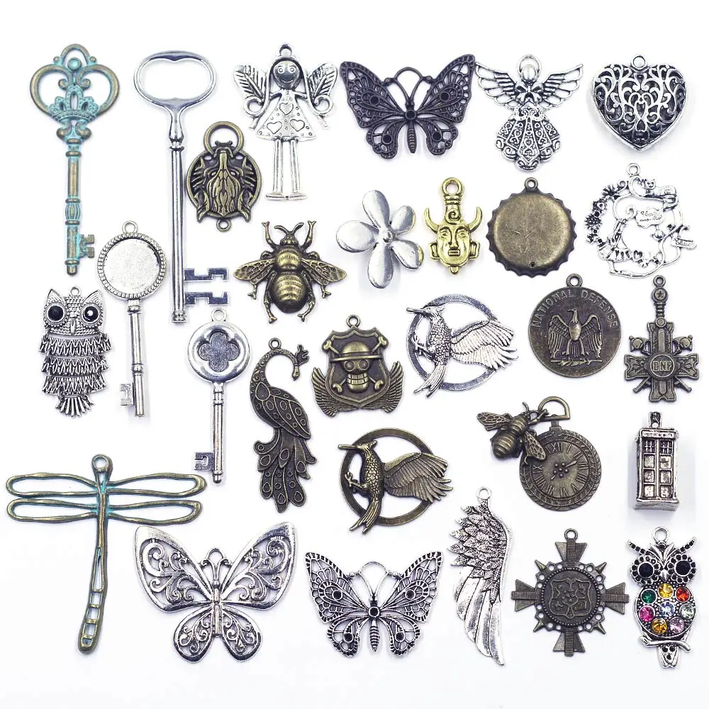 50g Mixed Random Animal Key DIY Metal Charms Pendants Breloque Handmade Jewelry Crafts Handcraft Necklace Earrings Accessories
50g Mixed Random Animal Key DIY Metal Charms Pendants Breloque Handmade Jewelry Crafts Handcraft Necklace Earrings Accessories
