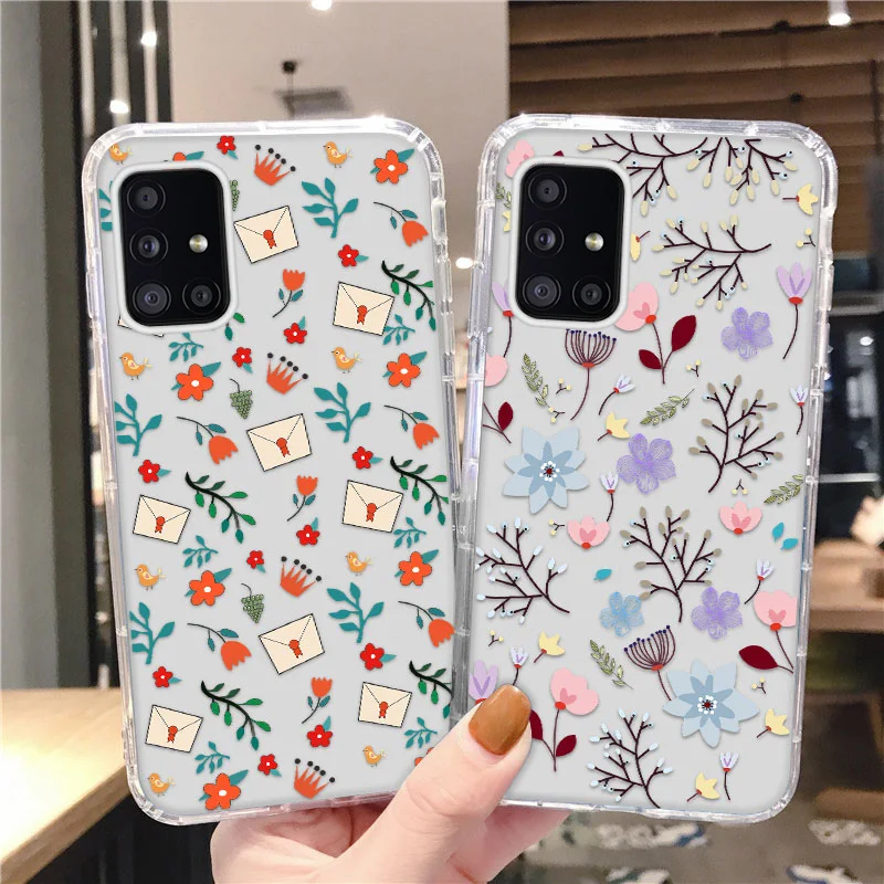 Flowers Phone Case For Samsung Galaxy A51 A71 S20 FE A21S A50S M51 A30 Cute Soft Silicon Capas Note 20 S21 Ultra Funda Cover
Flowers Phone Case For Samsung Galaxy A51 A71 S20 FE A21S A50S M51 A30 Cute Soft Silicon Capas Note 20 S21 Ultra Funda Cover