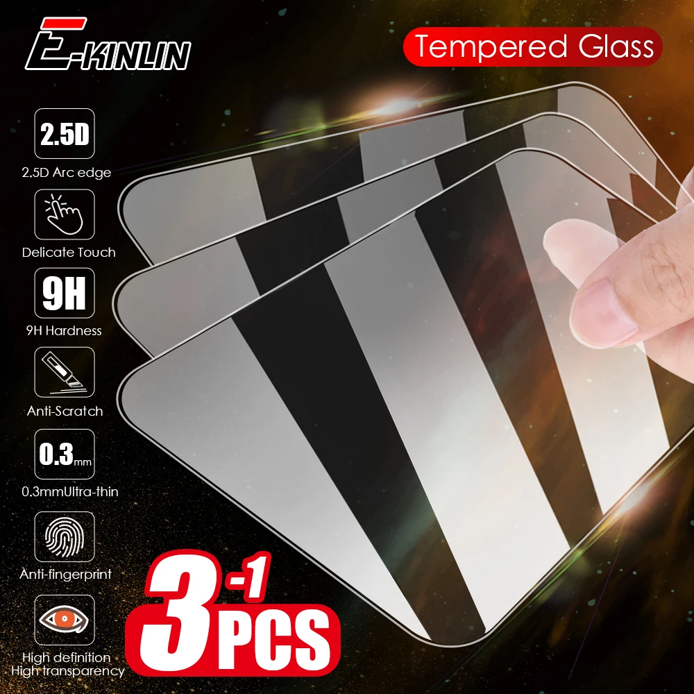 

2.5D прозрачное закаленное стекло для Realme 9i 9 8 8s 8i 7 5G 7i 6 6i 6S 5 5i 5s 3i 3 Pro Plus, Защитная пленка для экрана