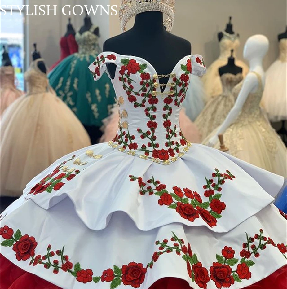 Off The Shoulder Ball Gown Red Appliques Quinceanera Dress Princess Tiered Sweet 16 Vestidos De 15 Años Bow Birthday Party Gowns
Off The Shoulder Ball Gown Red Appliques Quinceanera Dress Princess Tiered Sweet 16 Vestidos De 15 Años Bow Birthday Party Gowns