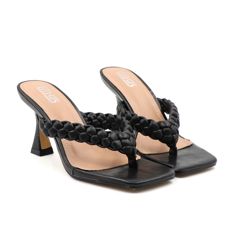 2022 Slipper Female Summer New Style Contracted Fine Heel Weave Tape Belt Fashionable High-Heeled Shoes Go With Women's Slippers
2022 Slipper Female Summer New Style Contracted Fine Heel Weave Tape Belt Fashionable High-Heeled Shoes Go With Women's Slippers