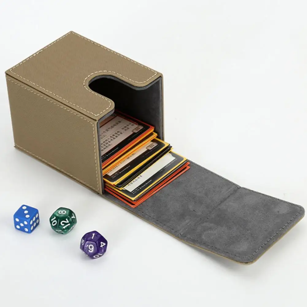 Card Holder Scratch Resistant Large Capacity Faux Leather TCG Trading Card Game Card Storage Box for Board Game
Card Holder Scratch Resistant Large Capacity Faux Leather TCG Trading Card Game Card Storage Box for Board Game