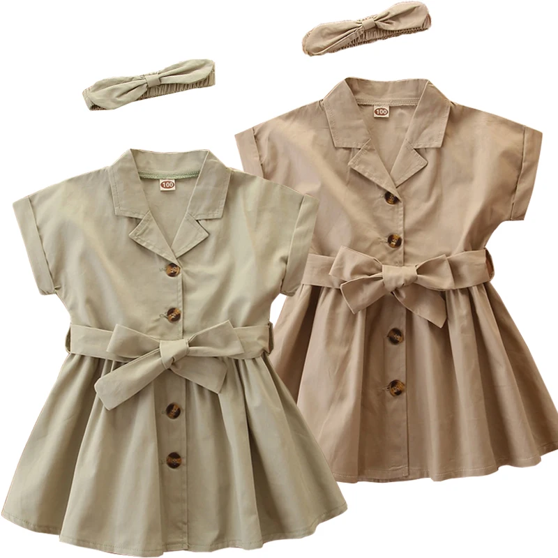 Europe United children's clothing 2019 autumn new baby girls solid color short-sleeve dress single-breasted fashion kids clothes
Europe United children's clothing 2019 autumn new baby girls solid color short-sleeve dress single-breasted fashion kids clothes