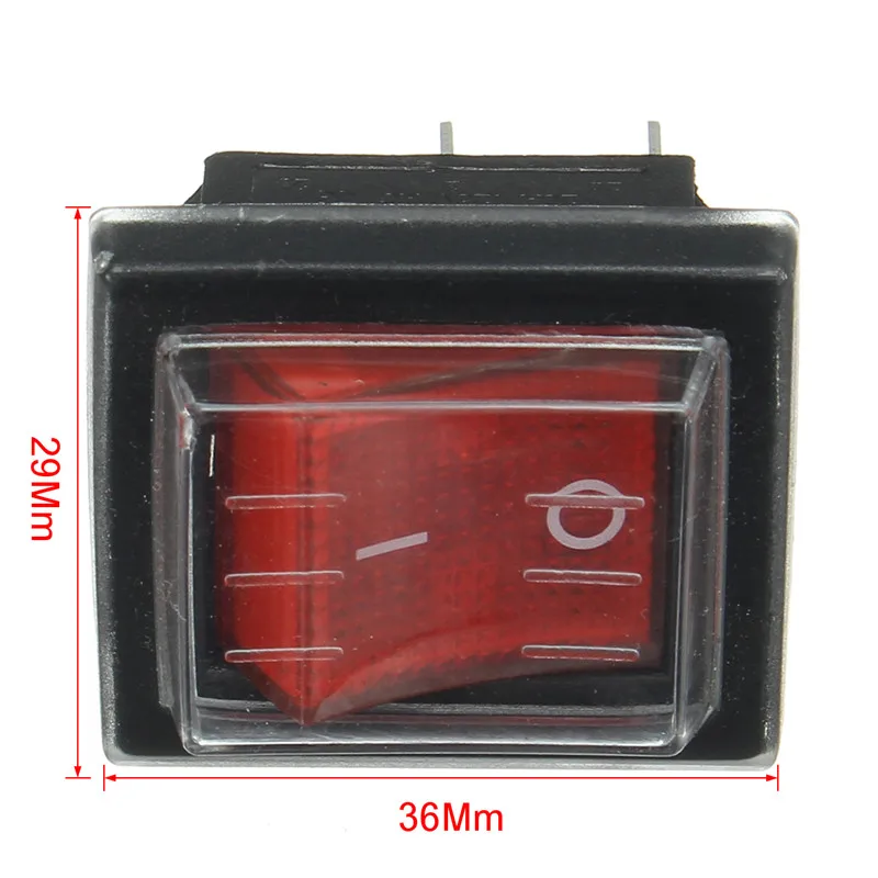1 шт. 36x29 мм 250V SPST 4 Pin Водонепроницаемый кулисный переключатель для промышленные