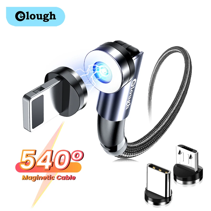 Elough 540 Rotate Magnetic Cable 2.4A Fast Charger Micro USB C Cable For iPhone Xiaomi Magnet Charger Mobile Phone Charging Cord
Elough 540 Rotate Magnetic Cable 2.4A Fast Charger Micro USB C Cable For iPhone Xiaomi Magnet Charger Mobile Phone Charging Cord