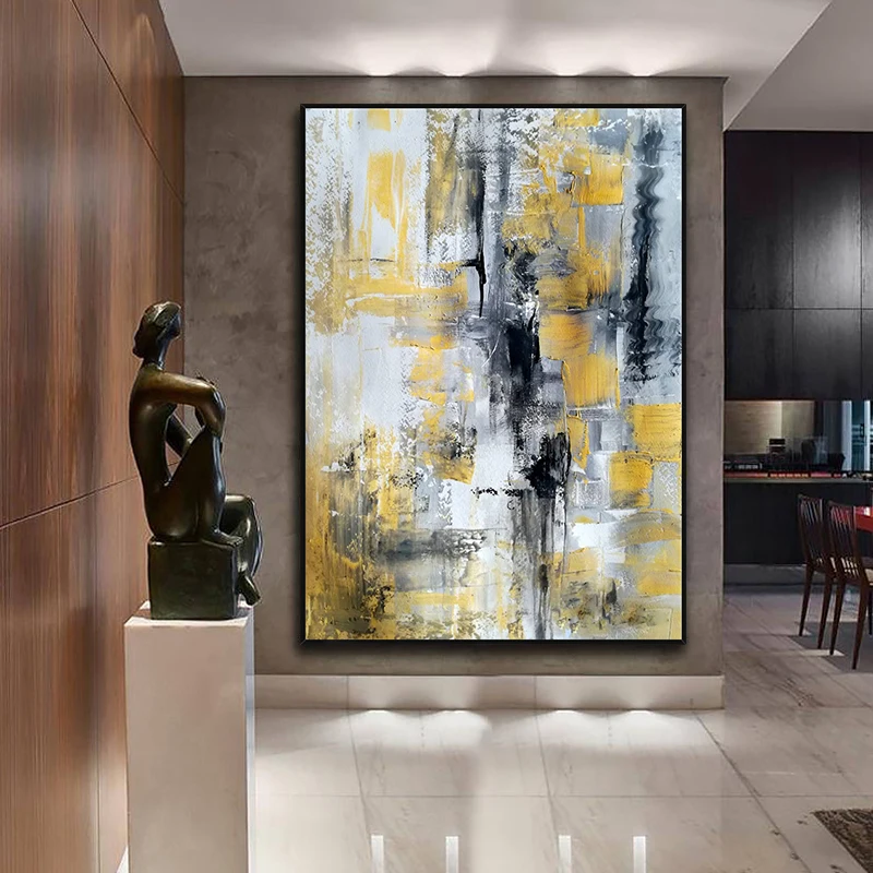 Hand-painted Oil Paintings Entrance Sharp Color Abstract Light Luxury Living Room Hallway Hallway Sofa Backdrop Decorative Paint 
Hand-painted Oil Paintings Entrance Sharp Color Abstract Light Luxury Living Room Hallway Hallway Sofa Backdrop Decorative Paint