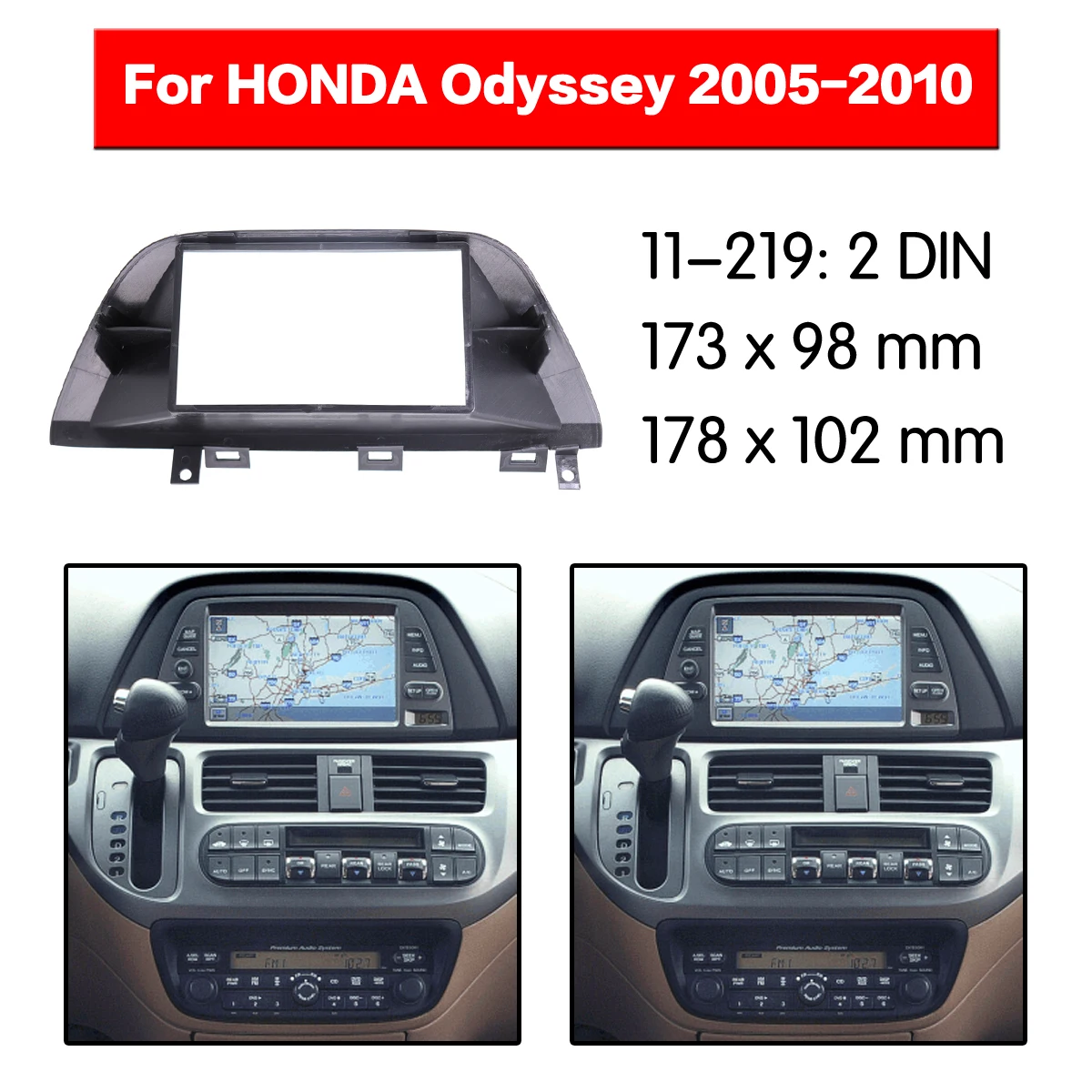 Car Radio frame Audio Fascia For HONDA Odyssey RL3, RL4 2005 Car Stereo Radio Fascia Panel Installation Adapter DVD player Frame
Car Radio frame Audio Fascia For HONDA Odyssey RL3, RL4 2005 Car Stereo Radio Fascia Panel Installation Adapter DVD player Frame