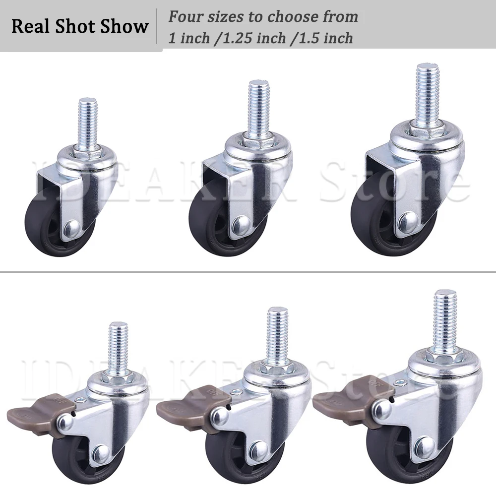 PP Swivel Caster Wheels, Heavy Duty Caster Rubber Caster No Noise Wheels For Furniture Carts Warehouse Shelf Home Accessories
PP Swivel Caster Wheels, Heavy Duty Caster Rubber Caster No Noise Wheels For Furniture Carts Warehouse Shelf Home Accessories