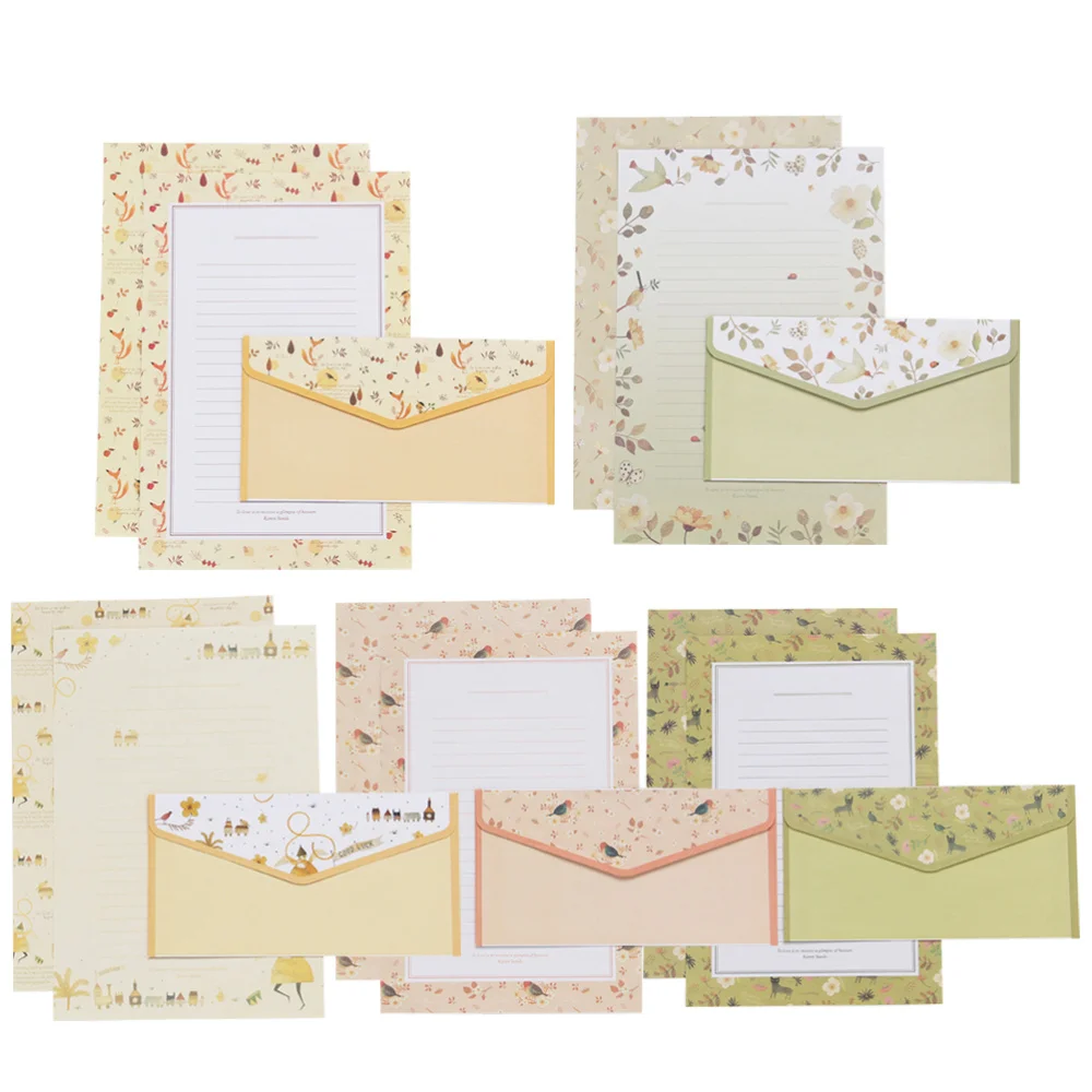 5 Sets/45pcs Flower Printing Envelope and Letter Paper Lovely Writing Stationery Envelopes Kit School Stationery for School (
5 Sets/45pcs Flower Printing Envelope and Letter Paper Lovely Writing Stationery Envelopes Kit School Stationery for School (