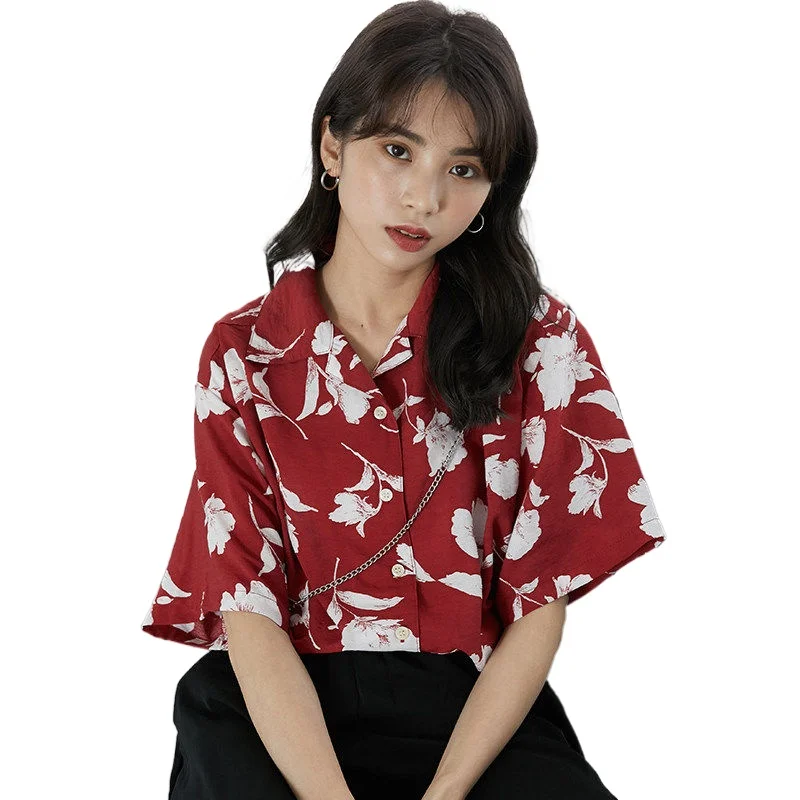 Summer Flower Print Oversized Women's Blouse Shirt Long Sleeve Fashion Casual Streetwear Women Shirts Two Piece Suit Female Tops
Summer Flower Print Oversized Women's Blouse Shirt Long Sleeve Fashion Casual Streetwear Women Shirts Two Piece Suit Female Tops
