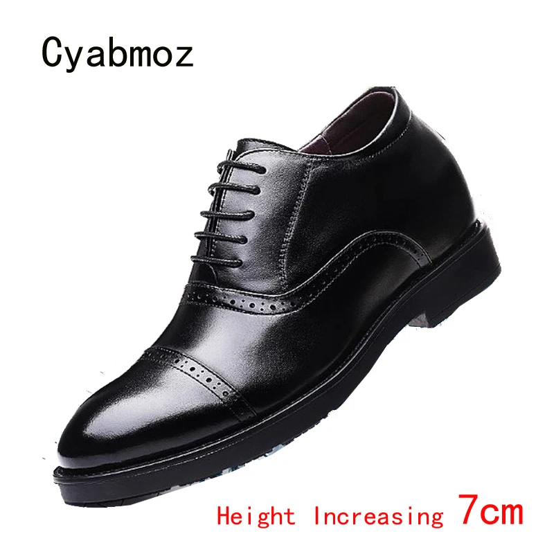 Cyabmoz Genuine Leather Men Shoes Height Increasing Invisibly Elevator Men's Shoes 7cm Carved Man Dress Work Wedding Party Shoes
Cyabmoz Genuine Leather Men Shoes Height Increasing Invisibly Elevator Men's Shoes 7cm Carved Man Dress Work Wedding Party Shoes