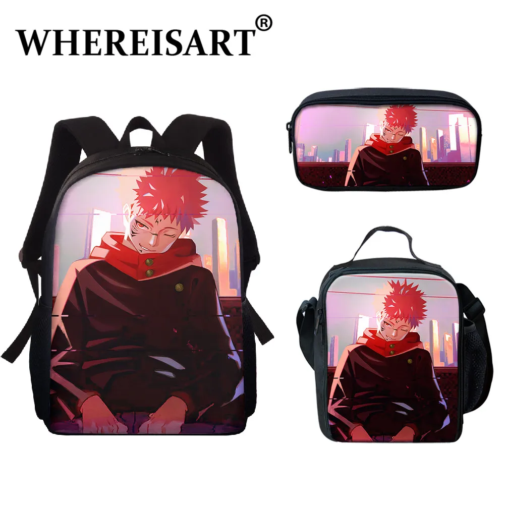 3 шт. рюкзака для подростков из аниме «джутсу кайсен»
3 шт. рюкзака для подростков из аниме «джутсу кайсен»