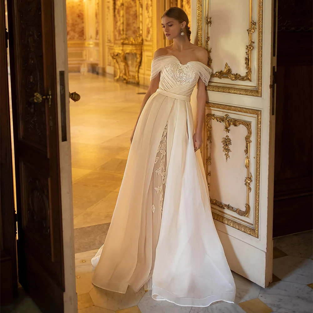 Weilinsha Seaxy Sweetheart Off The Shoulder Pregnant Wedding Dresses Applique Bridal Gown Customized Vestido De Noiva
Weilinsha Seaxy Sweetheart Off The Shoulder Pregnant Wedding Dresses Applique Bridal Gown Customized Vestido De Noiva