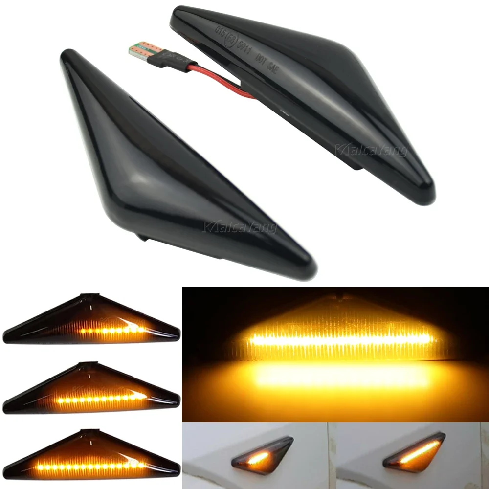 

2 Pieces Side Marker Turn Signal Light For Ford Focus MK1 1998-2004 Dynamic Repeater Sequential Lamp For Mondeo MK3 2000-2007