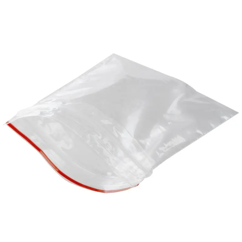 100 шт Sachet Pochette прозрачная En Plastique сумка Fermeture Pochon Pression 5X7cm|Целлофановые и
