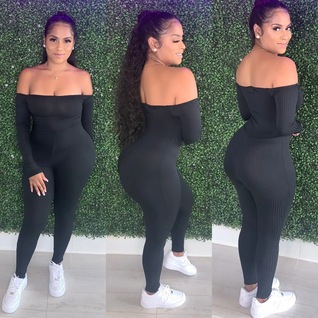 2020 Woman Jumpsuit Fashion Newest Sexy Slash Neck Long Sleeve Slim 
2020 Woman Jumpsuit Fashion Newest Sexy Slash Neck Long Sleeve Slim