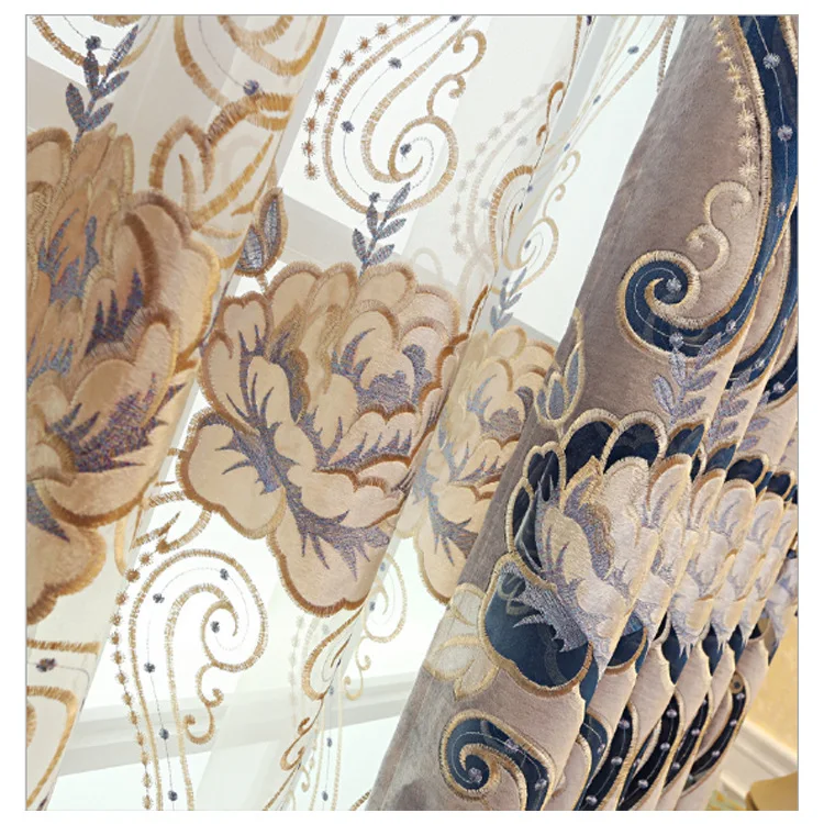 European Style Atmospheric Luxury Window Curtain Finished Bedroom Custom Gauze Curtain Curtains for Living Dining Room Bedroom
European Style Atmospheric Luxury Window Curtain Finished Bedroom Custom Gauze Curtain Curtains for Living Dining Room Bedroom